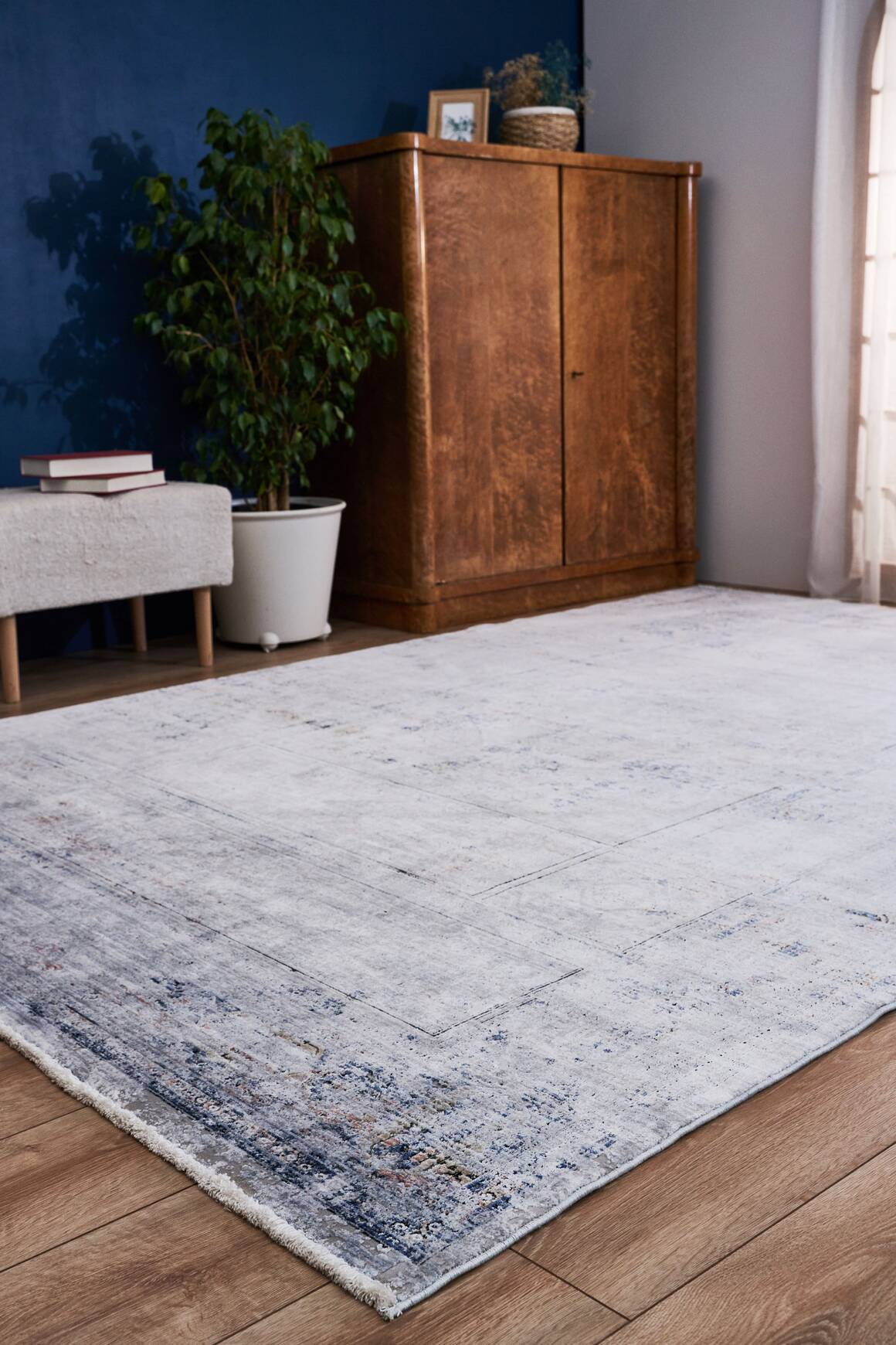 Queen 8103 Multi - Viskon Bambu Halı | Dokuma Salon Halısı